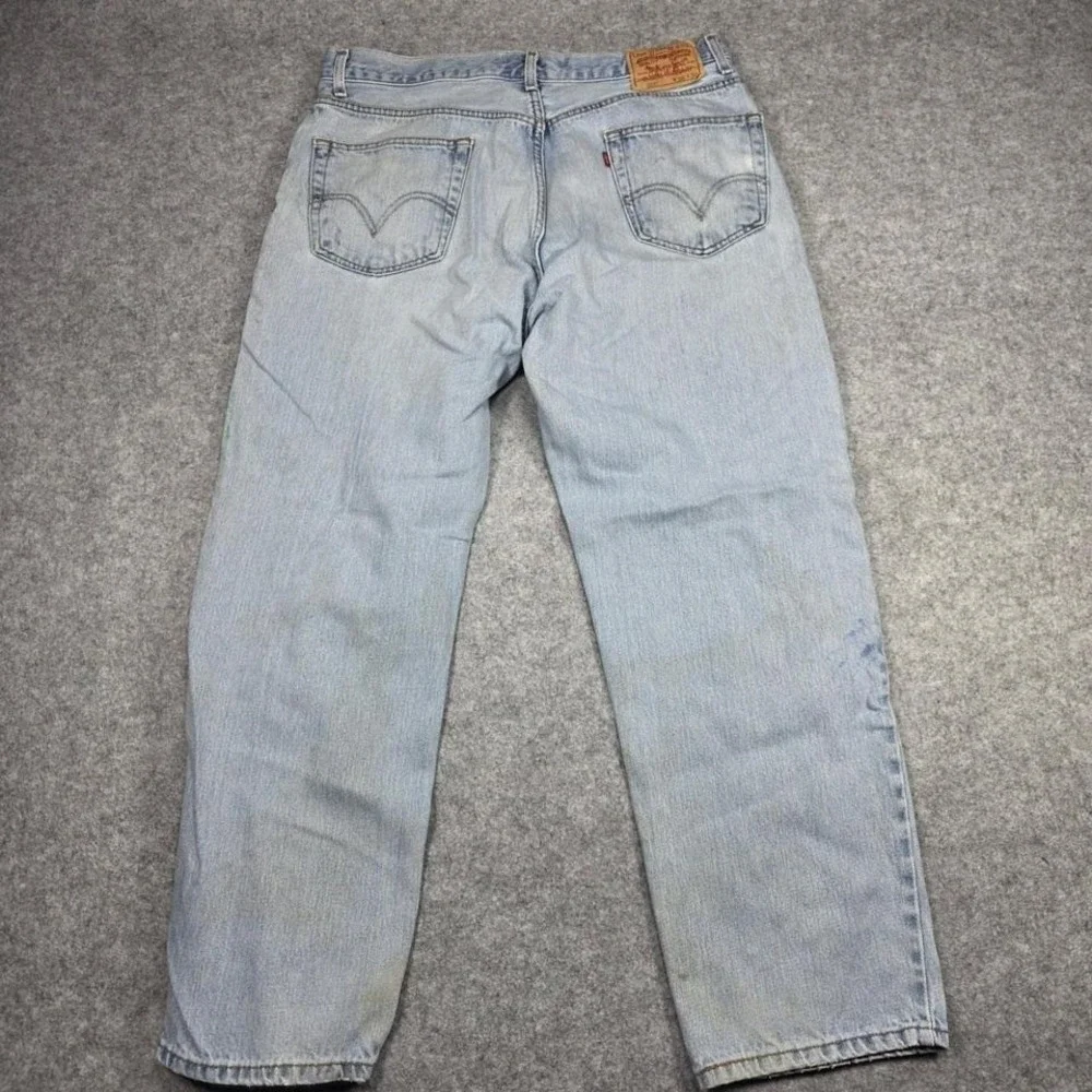 Levi's Jeans Mens 36x29‎ Blue Relaxed Fit Light Wash